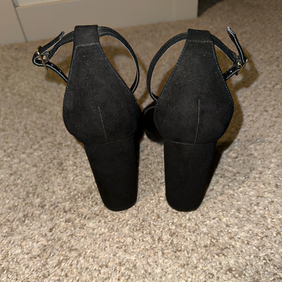 Lulus black suede ankle strap heels - Picture 7 of 9